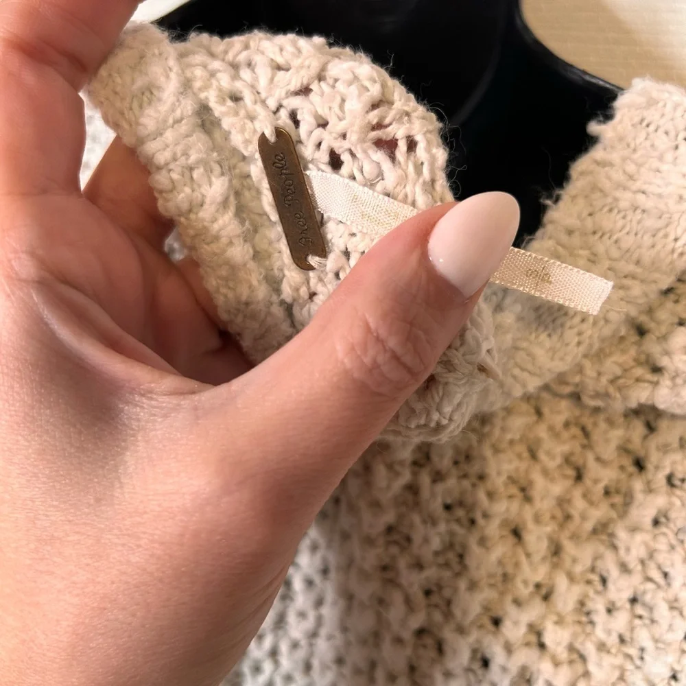 Free people oversized pullover knit sweater - Picture 8 of 9